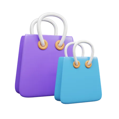 Sacolas de compras  3D Icon