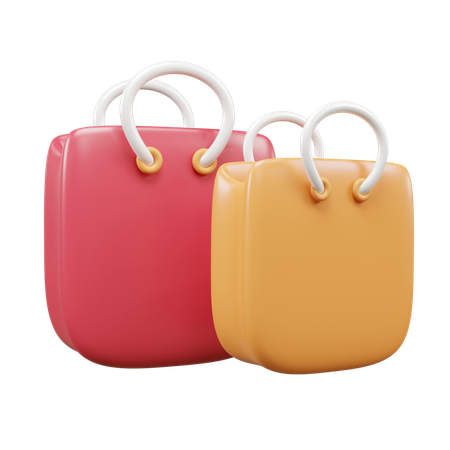 Sacolas de compras  3D Icon