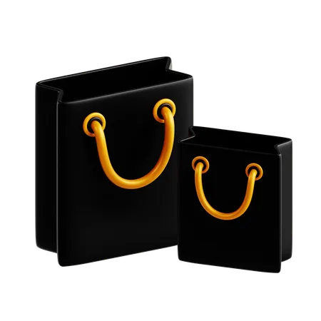 Sacolas de compras  3D Icon