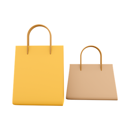 Sacolas de compras  3D Icon