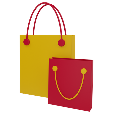 Sacolas de compras  3D Illustration