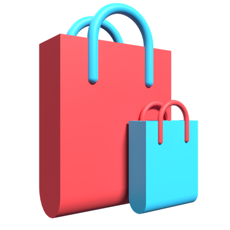 Sacolas de compras  3D Illustration