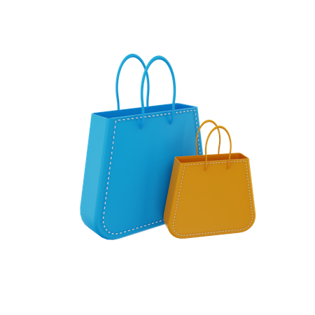 Sacolas de compras  3D Icon