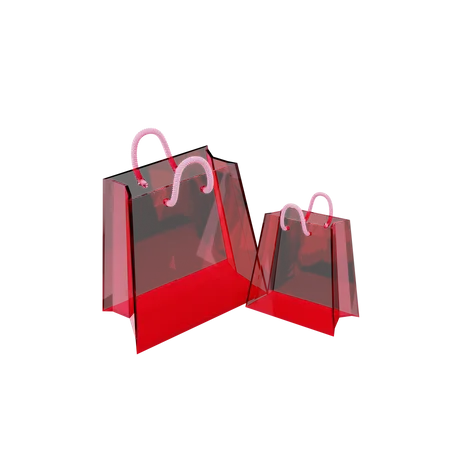 Sacolas de compras  3D Icon