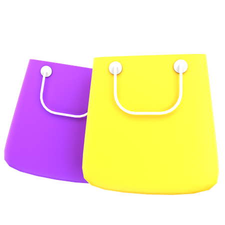 Sacolas de compras  3D Icon