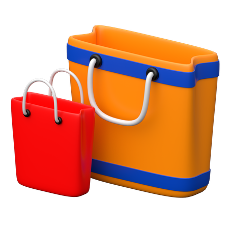 Sacolas de compras  3D Icon