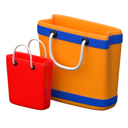 Sacolas de compras  3D Icon