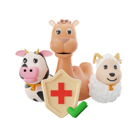 Sacrificial Animals Health  3D Icon