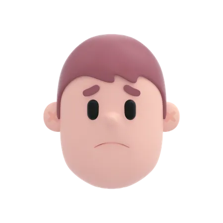 Sad Boy  3D Emoji