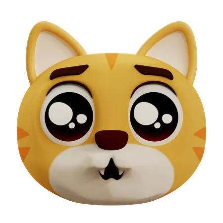 Sad Cat  3D Icon