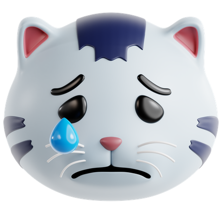 Sad Cat  3D Icon