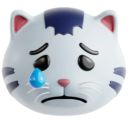 Sad Cat  3D Icon