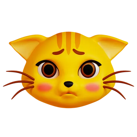 Sad Cat  3D Icon