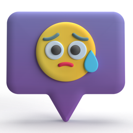 Sad Chat  3D Icon