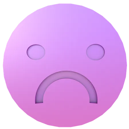Sad Emoji  3D Illustration