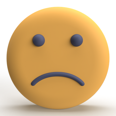 Sad Emoji  3D Icon