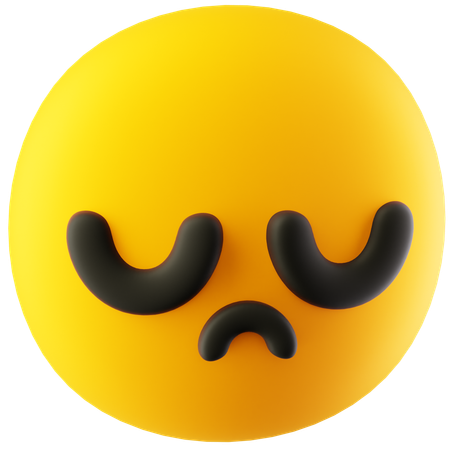 Sad Emoji  3D Icon