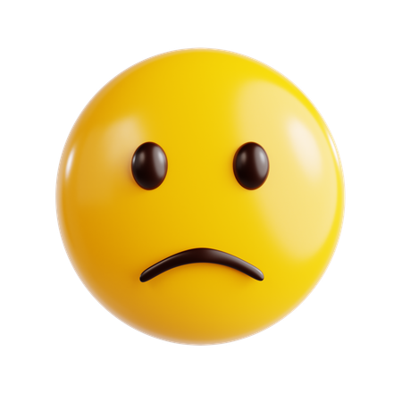 Sad Emoji  3D Icon