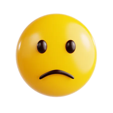 Sad Emoji  3D Icon