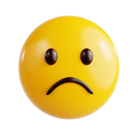 Sad Emoji  3D Icon