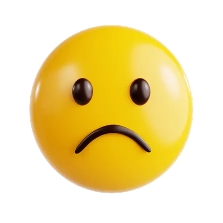 Sad Emoji  3D Icon