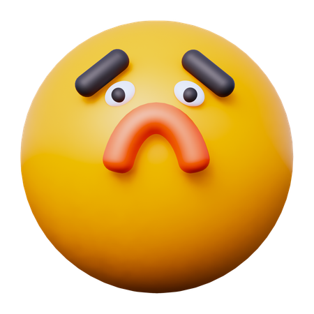 Sad Emoji  3D Icon