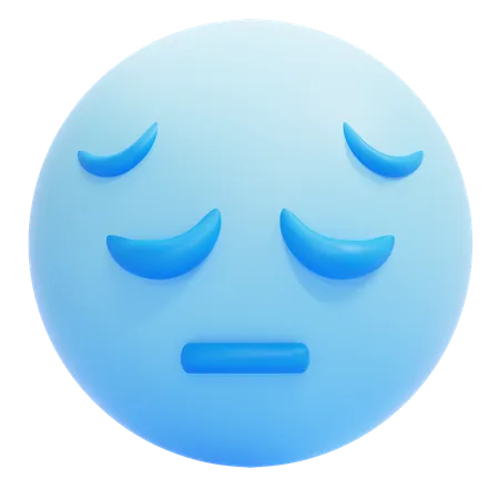 Sad Emoji  3D Icon