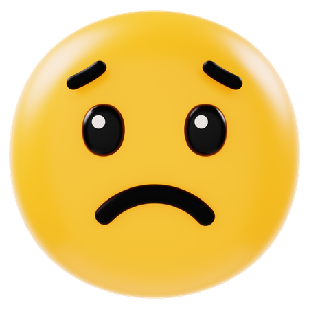 Sad Emoji  3D Icon