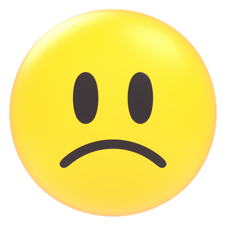 Sad Emoji  3D Icon