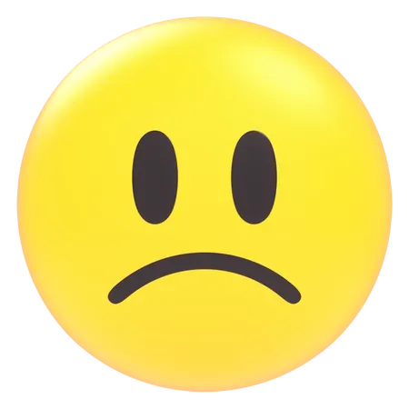 Sad Emoji  3D Icon