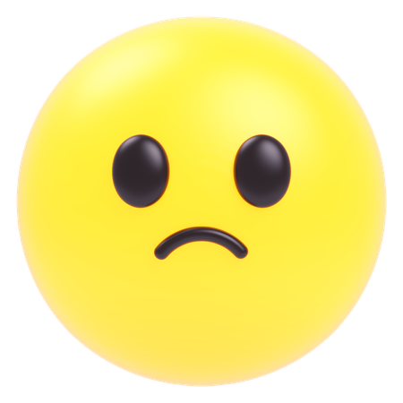 Sad Emoji  3D Icon