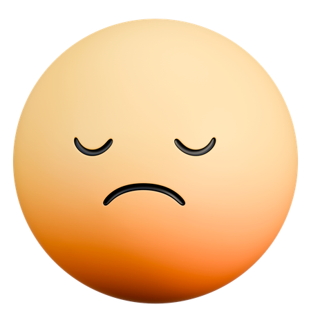 Sad Emoji  3D Icon