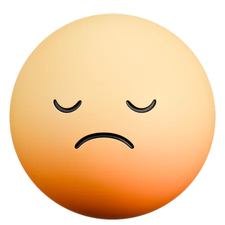 Sad Emoji  3D Icon