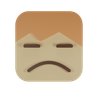 3d sad emoji logo