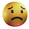 3d for sad emoji