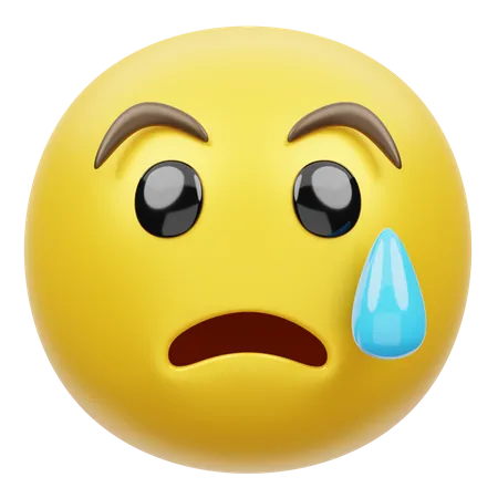 Sad Face  3D Emoji