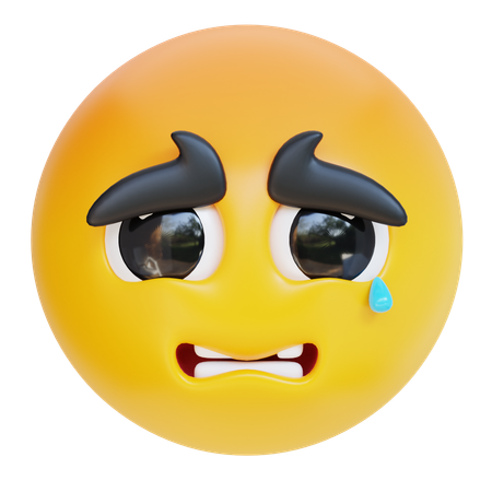 Sad Face  3D Icon