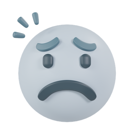 Sad Face  3D Icon