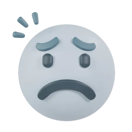 Sad Face  3D Icon