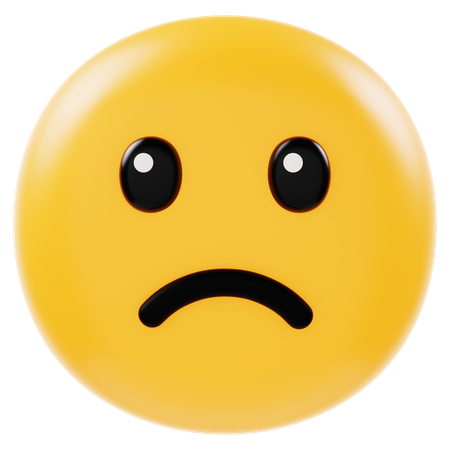 Sad Face  3D Icon