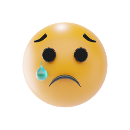 Sad Face  3D Icon