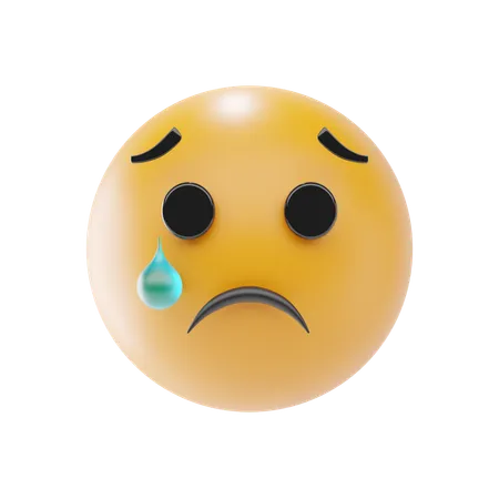 Sad Face  3D Icon