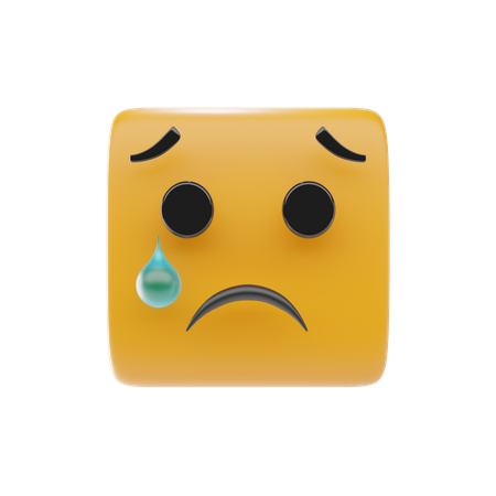 Sad Face  3D Icon