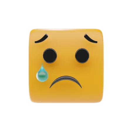 Sad Face  3D Icon