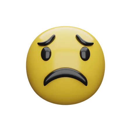 Sad Face  3D Emoji