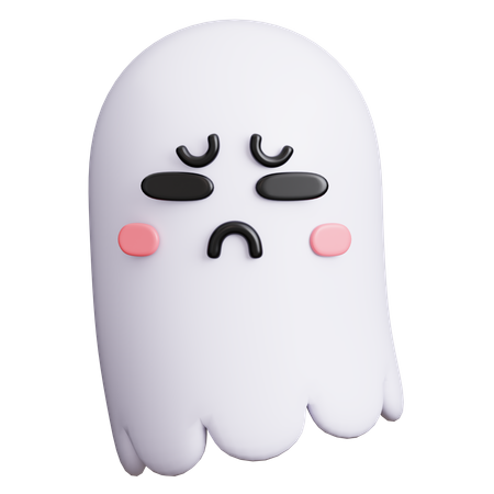 Sad Ghost  3D Icon