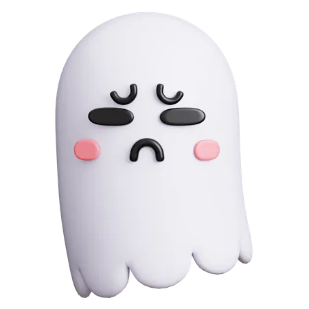 Sad Ghost  3D Icon