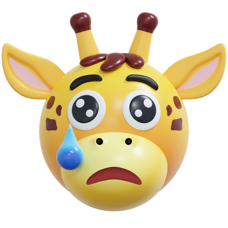 Sad Giraffe  3D Icon