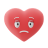 heart sad 3d logo