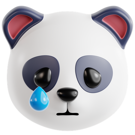 Sad Panda  3D Icon